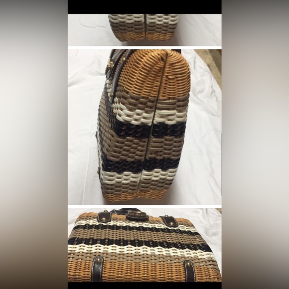 TRINA TURK WICKER BASKET BAG FIRM PRICE - Picture 6 of 11